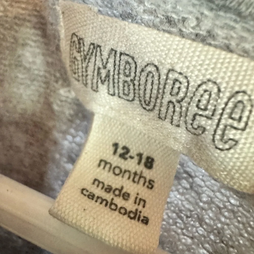 Gymboree Gray Sweatshirt Crop Crew Neck